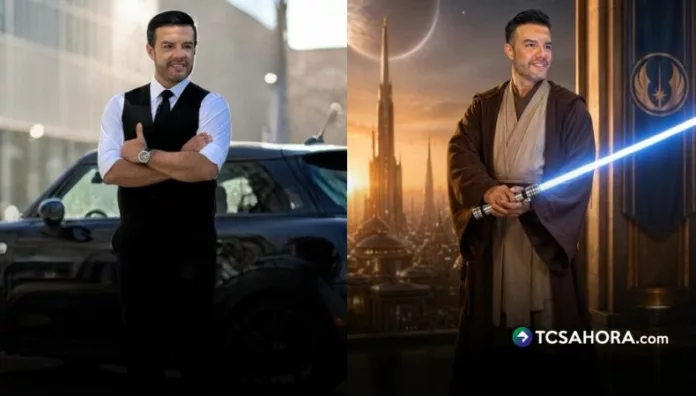 El presentador celebró el Star Wars Day con una fotografía creada con IA donde aparece como un Jedi.