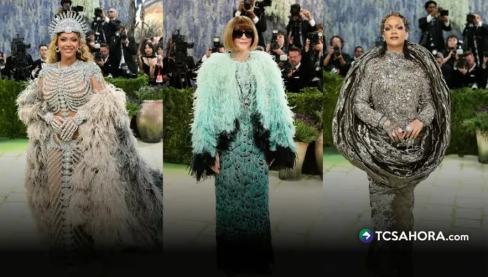Desde Beyoncé hasta Rihanna, la Met Gala reunió diseños que llevaron el lema “la moda es arte” al límite. Estos son los detalles de los looks que dominaron la noche.