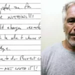 Desclasifican supuesta carta atribuida a Jeffrey Epstein