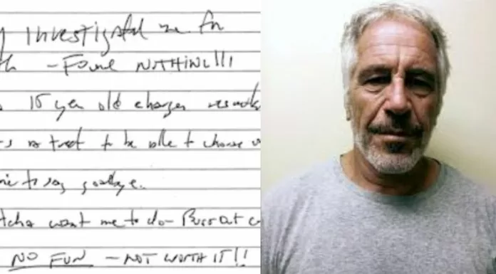 Un juez federal de Estados Unidos hizo pública este miércoles una supuesta nota de suicidio de Jeffrey Epstein.