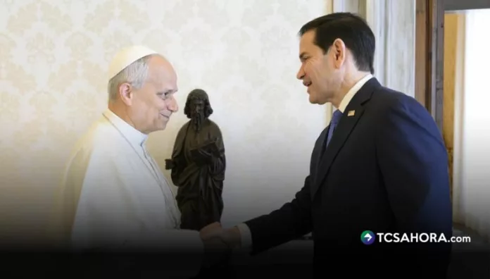 Tras semanas de tensiones entre Donald Trump y el Vaticano, el jefe de la diplomacia de Estados Unidos viajó a la Santa Sede.