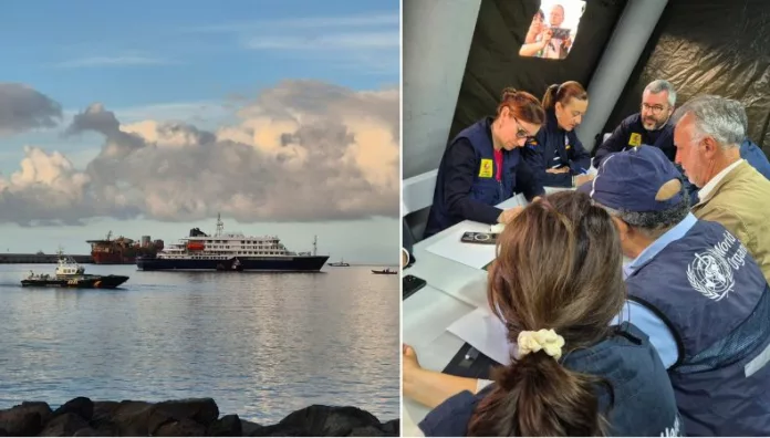 Las autoridades sanitarias españolas coordinaron el desembarco y la repatriación de 147 pasajeros del crucero afectado por hantavirus en el puerto de Granadilla.