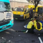 Accidente entre coasters deja 10 lesionados en San Salvador