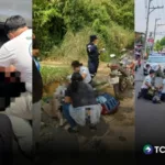 Tres motociclistas lesionados en accidentes de tránsito