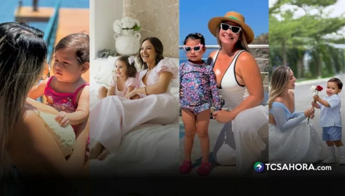 El Día de la Madre reunió fotos, dedicatorias y confesiones personales de conductoras de TCS junto a sus madres e hijos.