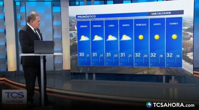 Estaciones meteorológicas de TCS indican que se tendrá abundante calor toda esta semana. Sin embargo, se ven lluvias aisladas.