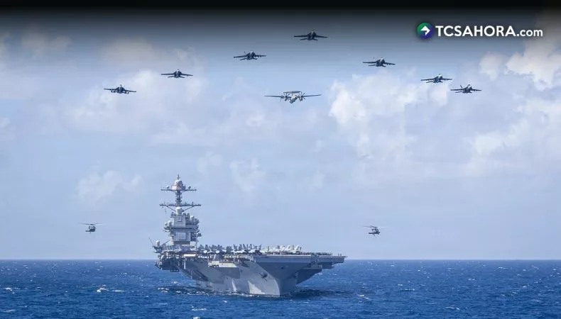 Marina de EE.UU. inició retorno del portaaviones Gerald Ford