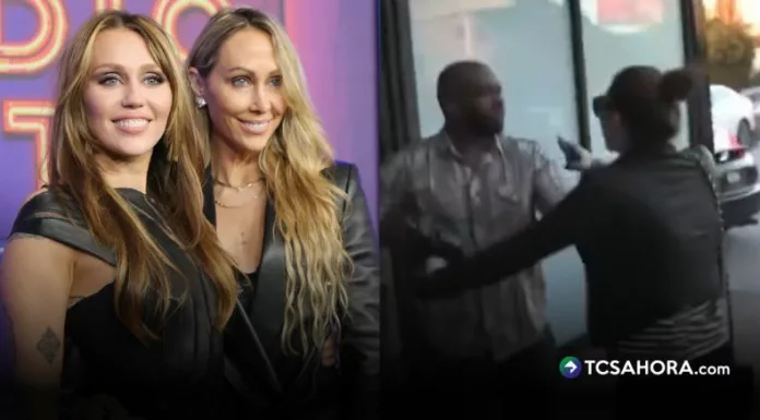 Miley Cyrus reaccionó contra un paparazzi luego de que empujara a su mamá durante una salida familiar por el Día de las Madre.