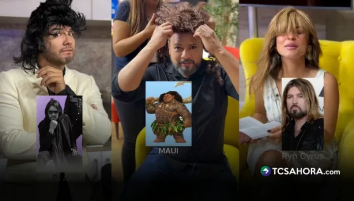 La dinámica “Pelucas” dejó comparaciones entre conductores de Viva la Mañana y personajes de novelas, música e historia.