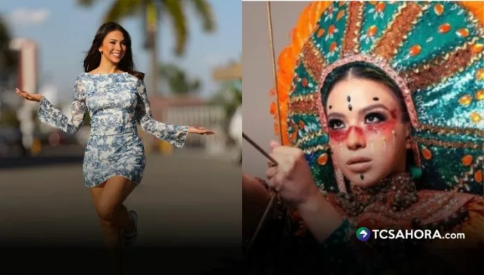 Fátima Calderón volvió a compartir imágenes del traje nacional inspirado en el “Indio Atlácatl”, el mismo que utilizó en Miss Grand International 2023.