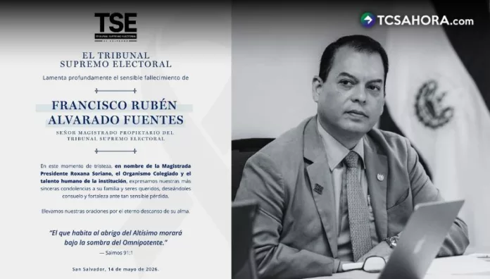 Muere Rubén Alvarado, magistrado propietario del TSE