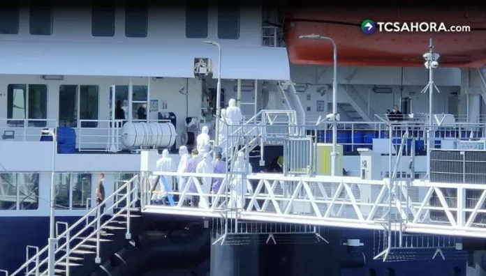 El crucero Hondius llega a Países Bajos para su desinfección