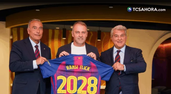 Hansi Flick amplió su vínculo con el Barcelona hasta el final de la temporada 2027-28, además tendrá la opción de un año más de contrato.