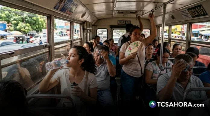 Los usuarios del transporte colectivo aseguran que el calor empeora durante las horas de mayor circulación.