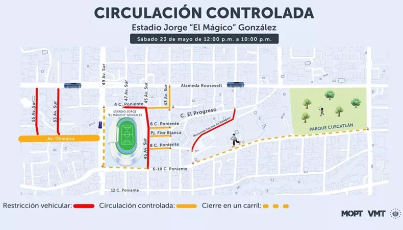 Estas calles estarán cerradas por la final del Clausura 2026