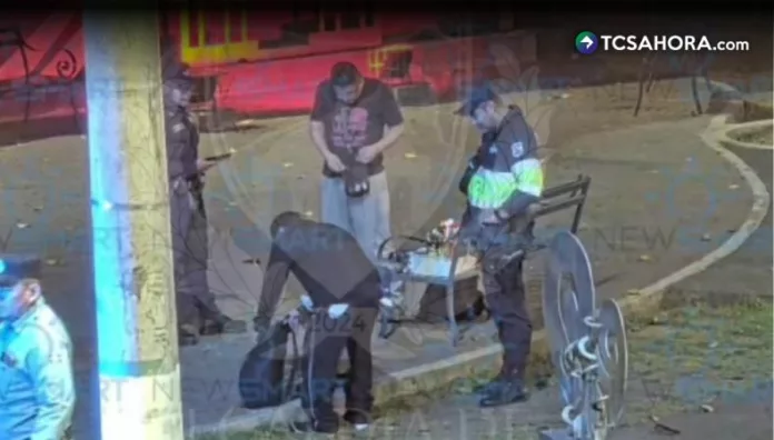 Video capta momento que ladrón roba a vendedor en Santa Tecla