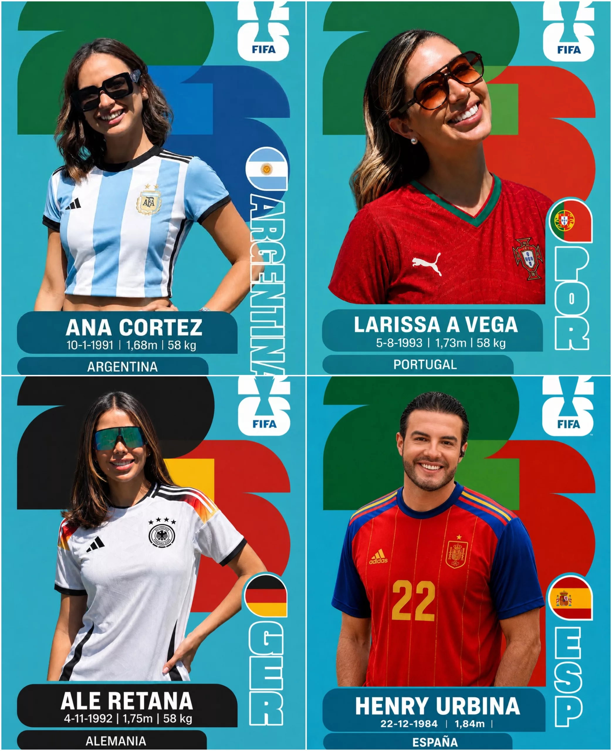 Las postales mundialistas cautivaron al público.