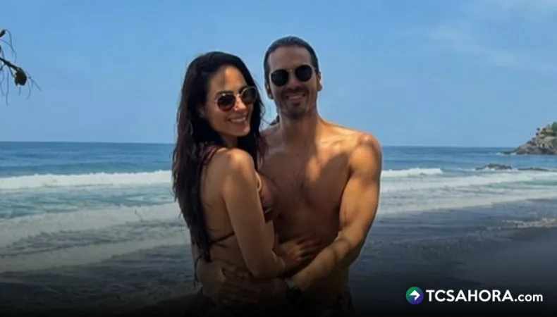 Ana Pao Sifuentes y su esposo disfrutaron sus días de descanso acompañados del sol y la arena.