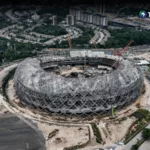 Construcción del nuevo Estadio Nacional de El Salvador tiene 50% de avance