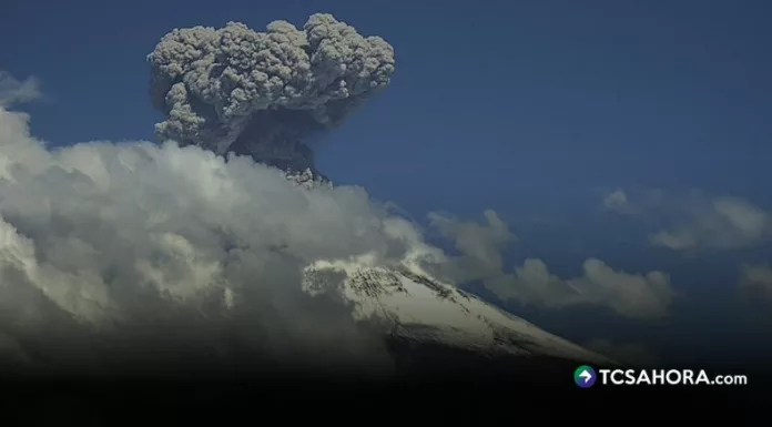 México en alerta amarilla por actividad del volcán Popocatépetl