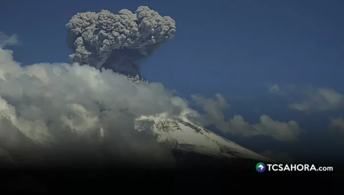 México en alerta amarilla por actividad del volcán Popocatépetl