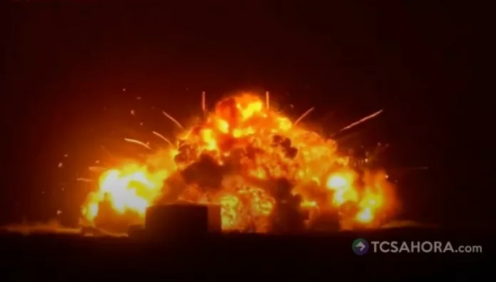 Un cohete de Blue Origin explotó durante una prueba realizada la noche del jueves en la plataforma de lanzamiento de Cabo Cañaveral.