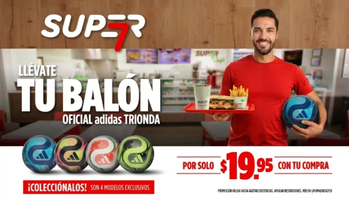 La promoción del balón Adidas Trionda continúa en Super7. Los clientes aún pueden adquirir uno de los cuatro modelos por $19.95 adicionales.