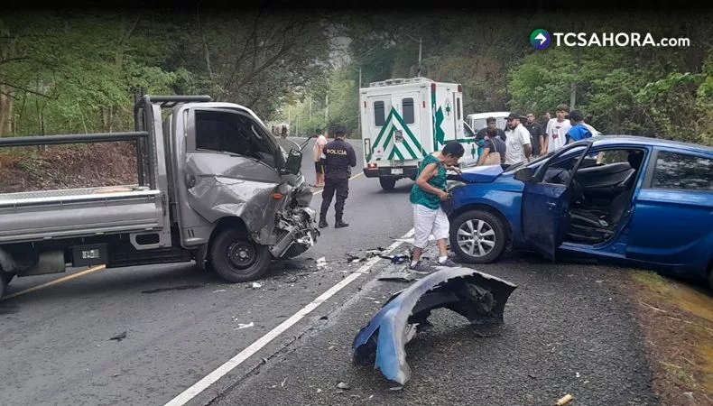Accidentes de tránsito dejan al menos diez personas lesionadas