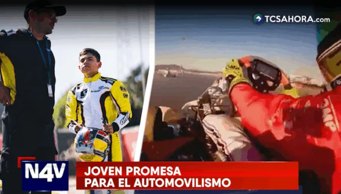 Manuel Calendi es un joven salvadoreño con tan solo 13 años que ya compite en circuitos europeos de automovilismo.