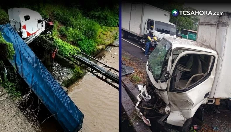 Aparatosos accidentes viales en San Martín y Apopa