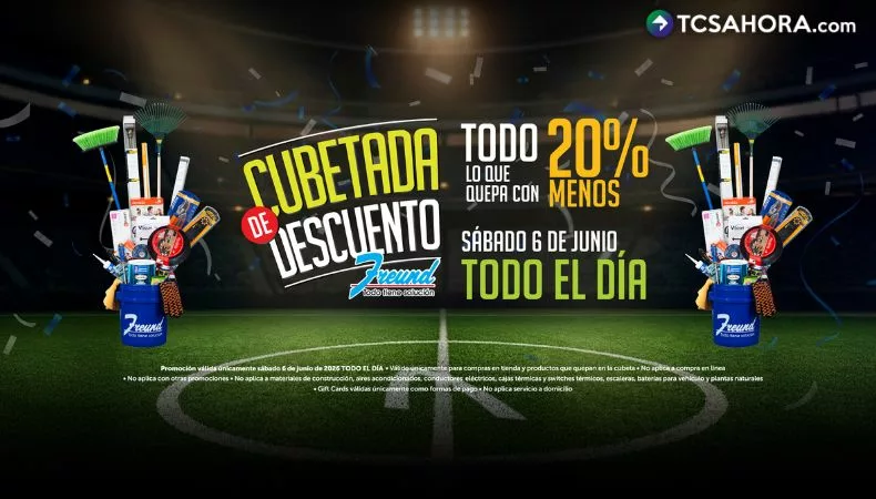 ¡Llegó la «Cubetada de descuento» a las sucursales de Freund