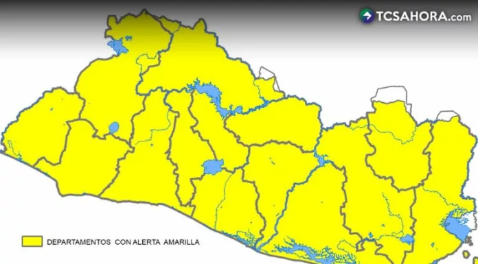 La alerta amarilla por lluvias fue decretada la noche de este domingo por la Dirección General de Protección Civil.
