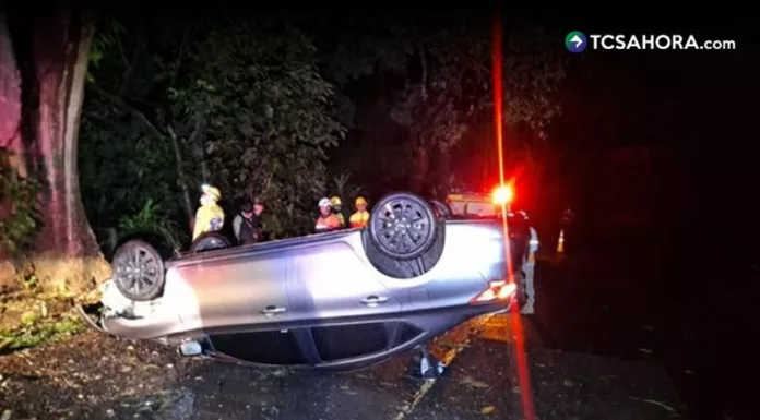 Vuelco de vehículos entre los accidentes de las últimas horas