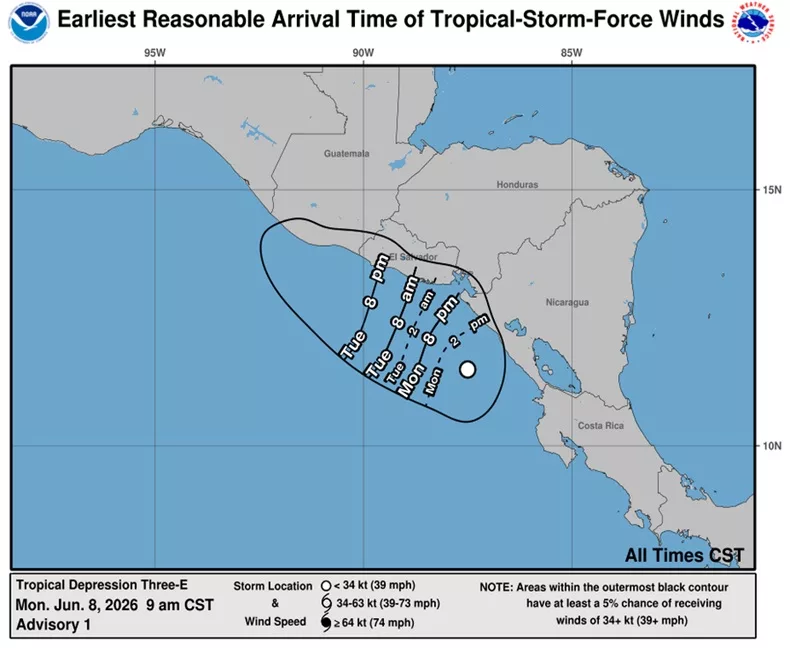 Depresión tropical podría pasar a tormenta en las próximas h