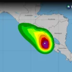 Depresión tropical se convierte en tormenta Cristina