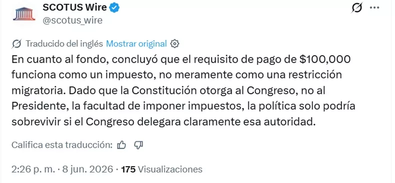 Juez federal anula tarifa impuesta por Trump a sol
