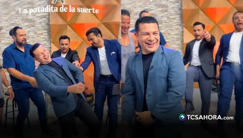 Carlos Iraheta recibió la «patadita de la suerte» 