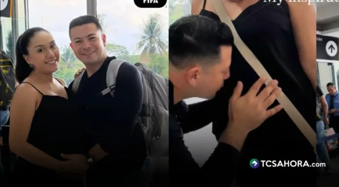 Carlos Iraheta viajó a México como delegado especial para el Mundial 2026. Antes de partir, su esposa compartió fotos y un mensaje para él.