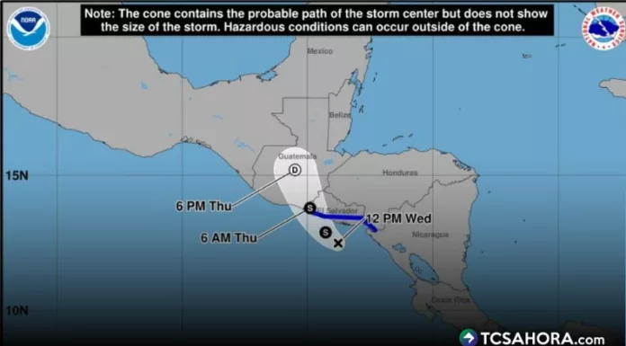 Aunque Cristina se degradó a Depresión Tropical, su evolución continuará bajo monitoreo por las autoridades.