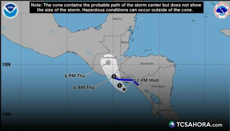Cristina se degrada a Depresión Tropical