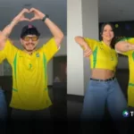 Fátima y Marco imitaron los festejos de las estrellas de Brasil