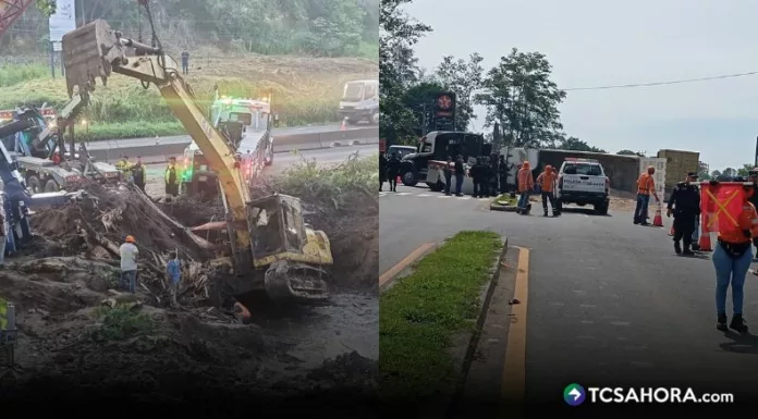 Retiro de maquinaria y accidente complicaron tránsito en occidente