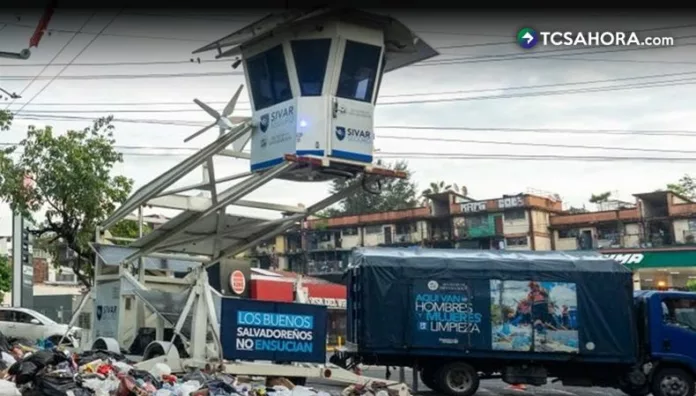 Alcaldía de San Salvador Centro instala cámaras en puntos de acumulación de basura
