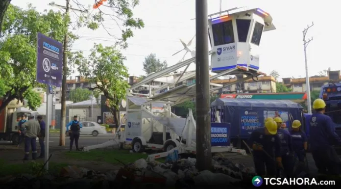 Cámaras y parlantes que seguirán colocándose en San Salvador Centro, garantizarán y fortalecerán la limpieza y orden público de la ciudad.