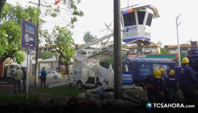 Cámaras y parlantes que seguirán colocándose en San Salvador Centro, garantizarán y fortalecerán la limpieza y orden público de la ciudad.