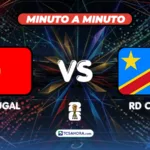 ¡MINUTO A MINUTO! | Portugal vs RD Congo | 17 junio 2026