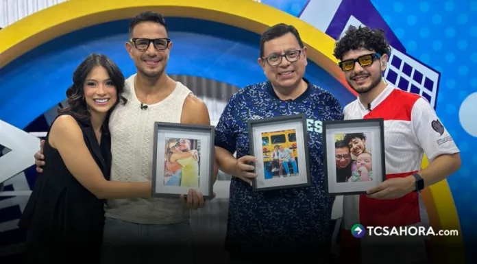 Fátima Calderón y Marco Bustamante compartieron set con sus padres en Día del Padre Play, entre fotos, anécdotas y dinámicas.