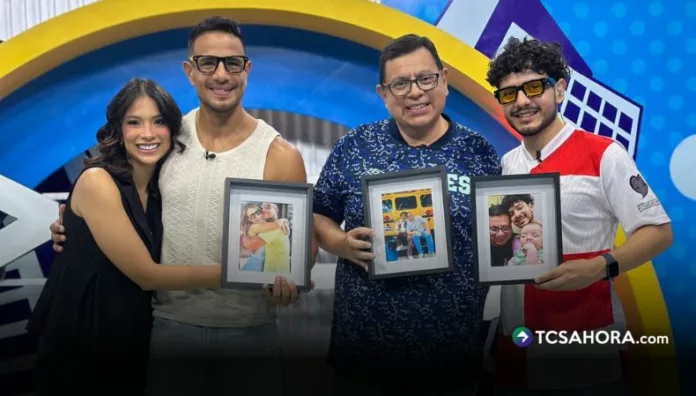 Fátima Calderón y Marco Bustamante compartieron set con sus padres en Día del Padre Play, entre fotos, anécdotas y dinámicas.