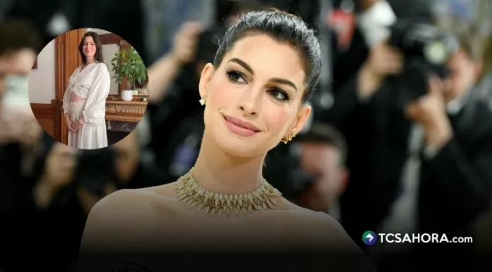 Anne Hathaway esta embarazada a los 43 años. La actriz mostró su avanzado embarazo y reveló detalles de esta nueva etapa familiar.