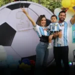 Larissa Graniello muestra el festejo mundialista de Gianmarco